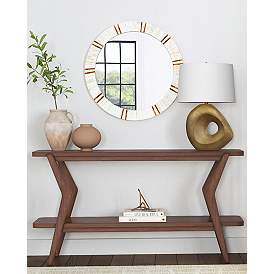 Image5 of Stratton 32" Walnut Console Table more views