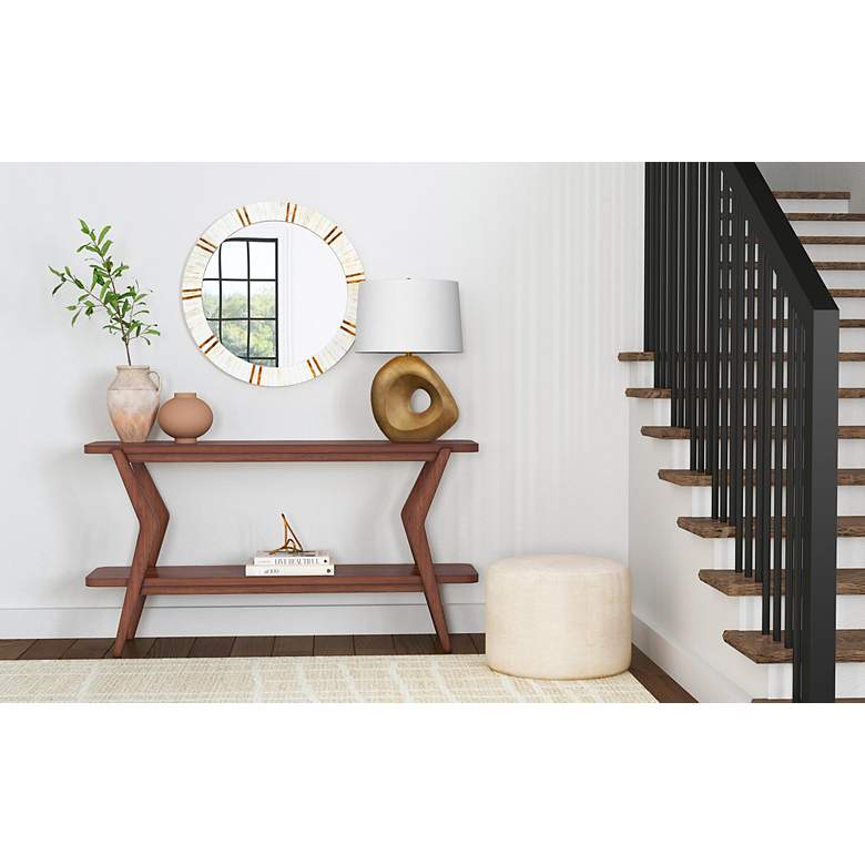 Image 6 Stratton 32" Walnut Console Table more views
