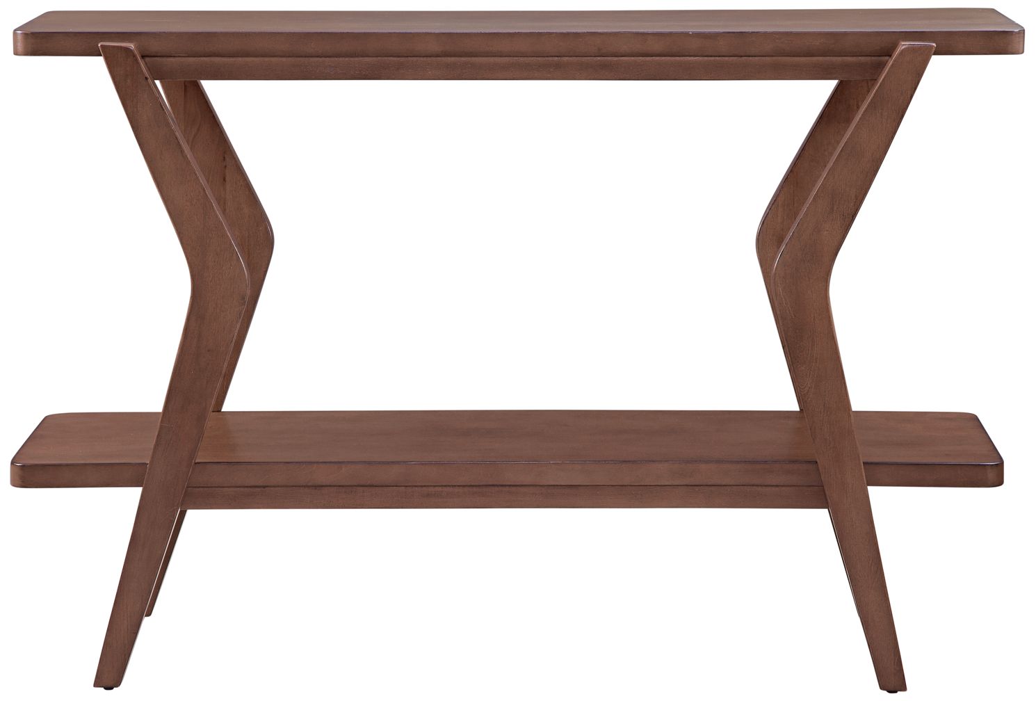 Image 2 Stratton 48" Wide Walnut Rectangular Console Table
