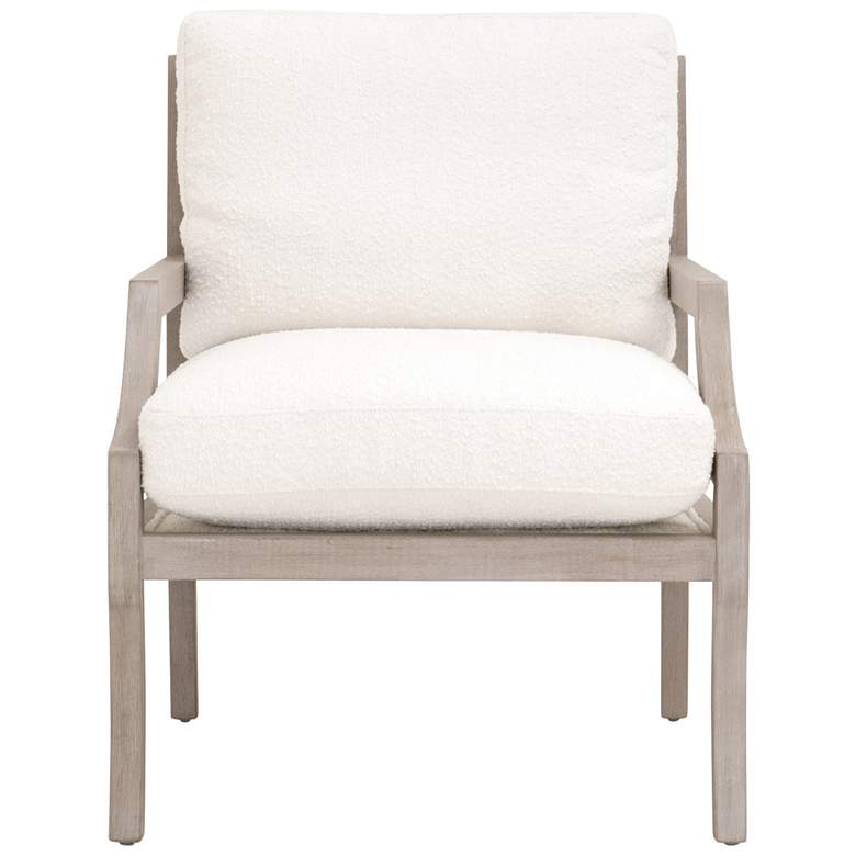 Image 1 Stratton Club Chair, Performance Boucle Snow, Natural Gray Beech