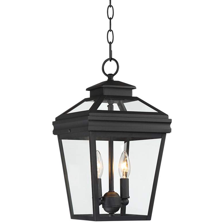 Image 2 Stratton Street 16 1/2 inch High Black Outdoor Hanging Light