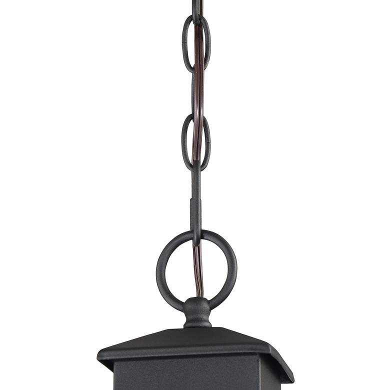 Image 3 Stratton Street 16 1/2 inch High Black Outdoor Hanging Light more views