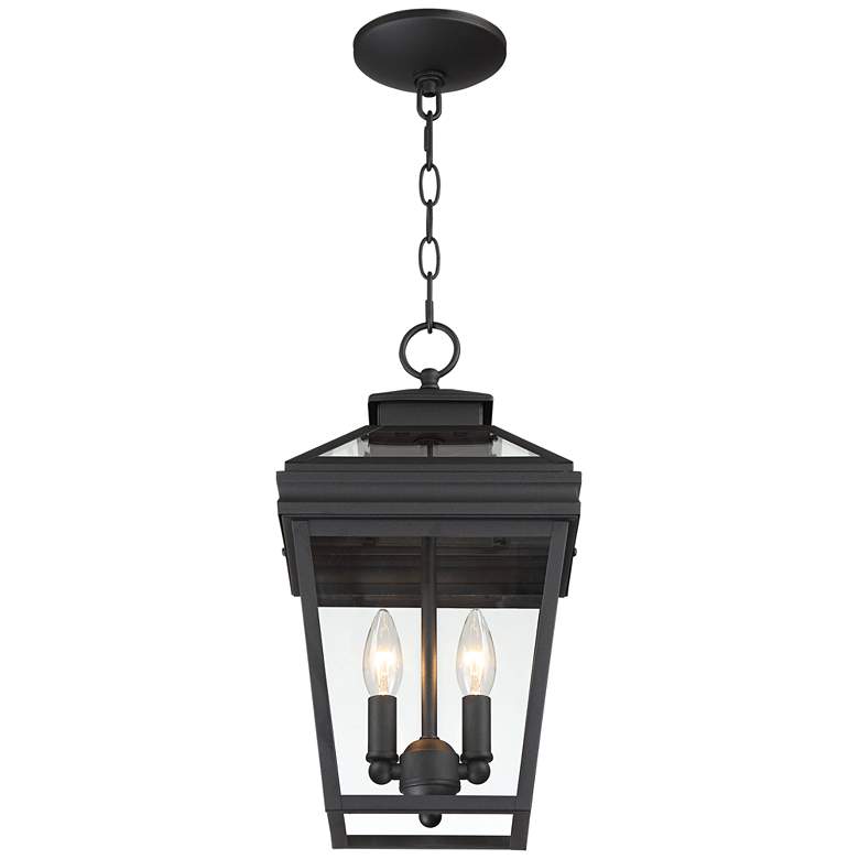Image 6 Stratton Street 16 1/2 inch High Black Outdoor Hanging Light more views