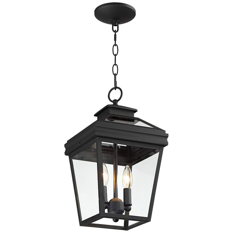 Image 7 Stratton Street 16 1/2 inch High Black Outdoor Hanging Light more views