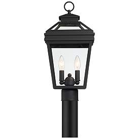 Image4 of Stratton Street 18 1/2" High Black Outdoor Post Light more views