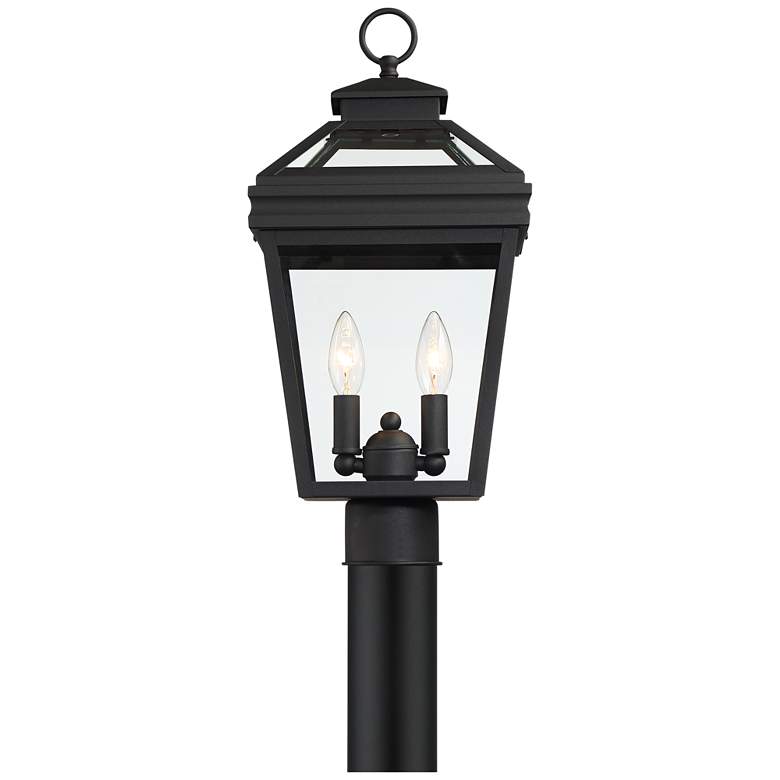 Image 3 Stratton Street 18 1/2 inch High Black Outdoor Post Light more views