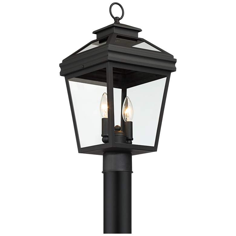 Stratton Street 18 1/2&quot; High Black Outdoor Post Light more views