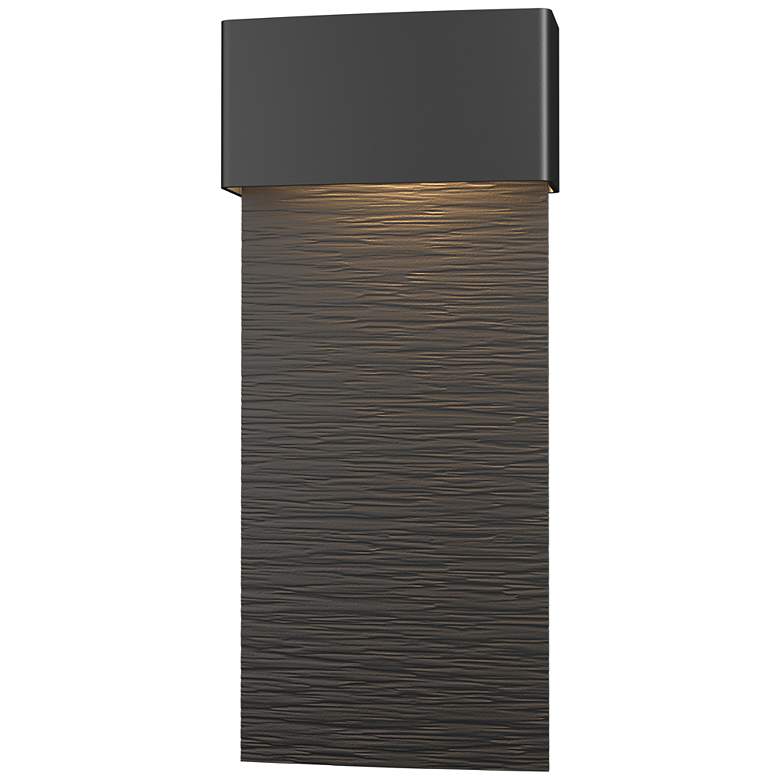 Image 1 Stratum 21 3/4" High Coastal Black LED Outdoor Wall Light