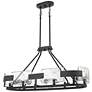 1_Stratum 37 3/4" Wide Royal Ebony 6-Light Island Chandelier