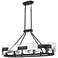 Stratum 37 3/4" Wide Royal Ebony 6-Light Island Chandelier