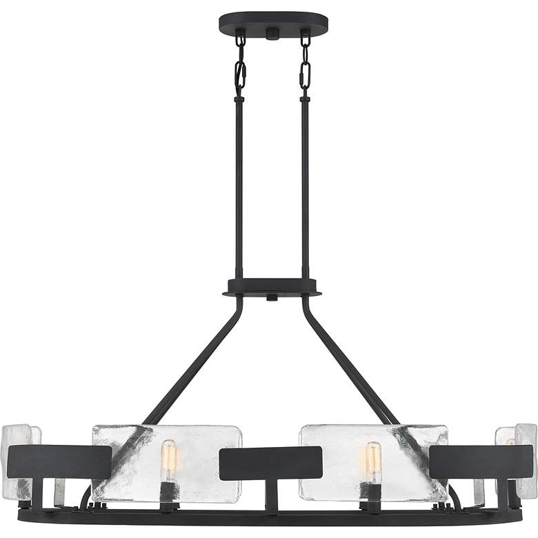Image 2 Stratum 37 3/4" Wide Royal Ebony 6-Light Island Chandelier more views