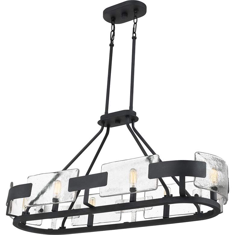 Image 3 Stratum 37 3/4" Wide Royal Ebony 6-Light Island Chandelier more views