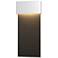 Stratum 9.5"H Large Black Accented White Dark Sky LED Outdoor Sconce