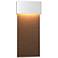 Stratum 9.5"H Large Bronze Accented White Dark Sky LED Outdoor Sconce