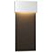Stratum 9.5"H Large Bronze Accented White Dark Sky LED Outdoor Sconce
