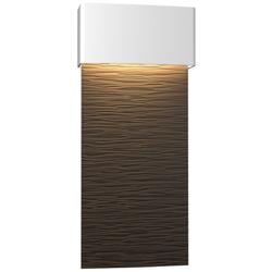 Stratum 9.5"H Large Bronze Accented White Dark Sky LED Outdoor Sconce