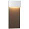 Stratum 9.5"H Large Smoke Accented White Dark Sky LED Outdoor Sconce