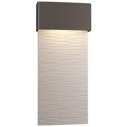 Stratum 9.5"H Large White Accented Dark Smoke Dark Sky LED Outdoor Sco