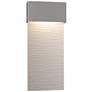 Stratum 9.5"H Large White Accented Steel Dark Sky LED Outdoor Sconce