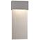 Stratum 9.5"H Large White Accented Steel Dark Sky LED Outdoor Sconce