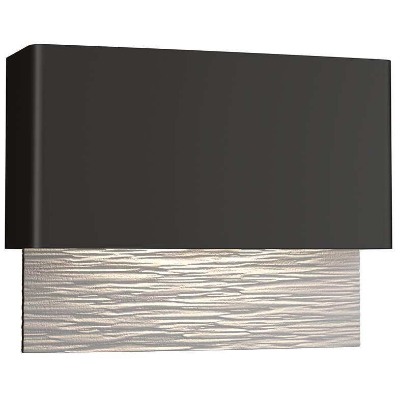 Image 1 Stratum 9.5"H White Accented Coastal Bronze Dark Sky LED Outdoor Sconc