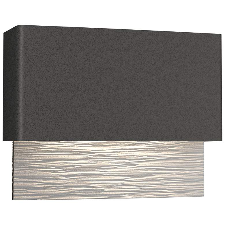 Image 1 Stratum 9.5"H White Accented Coastal Iron Dark Sky LED Outdoor Sconce