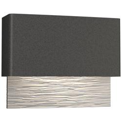 Stratum 9.5"H White Accented Coastal Iron Dark Sky LED Outdoor Sconce