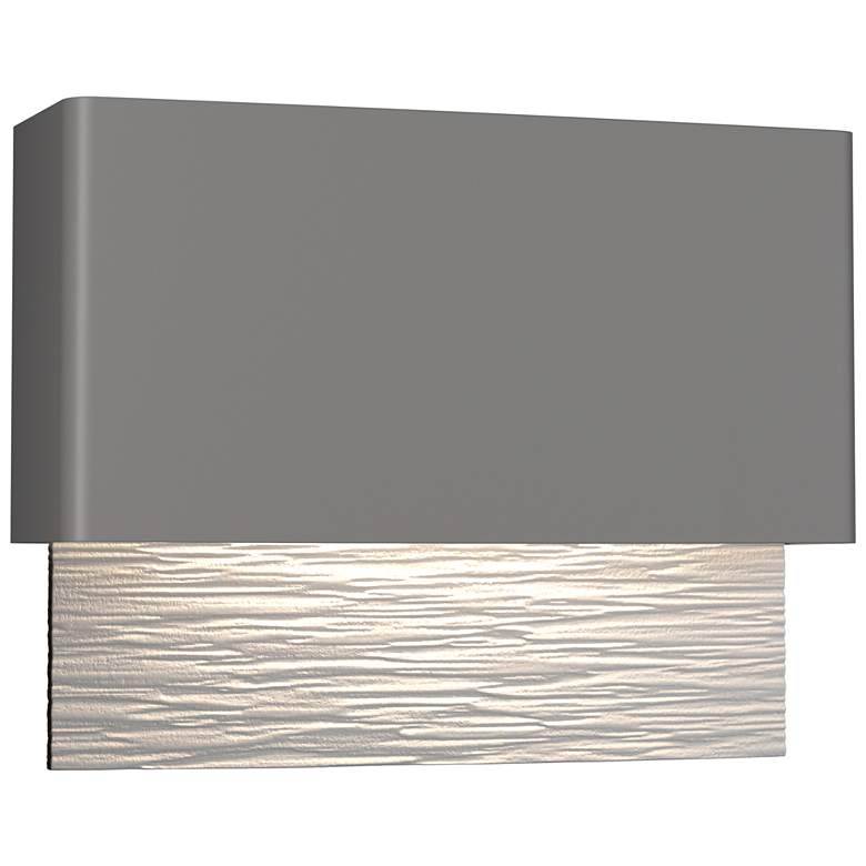 Image 1 Stratum 9.5"H White Accented Coastal Steel Dark Sky LED Outdoor Sconce