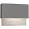 Stratum 9.5"H White Accented Coastal Steel Dark Sky LED Outdoor Sconce
