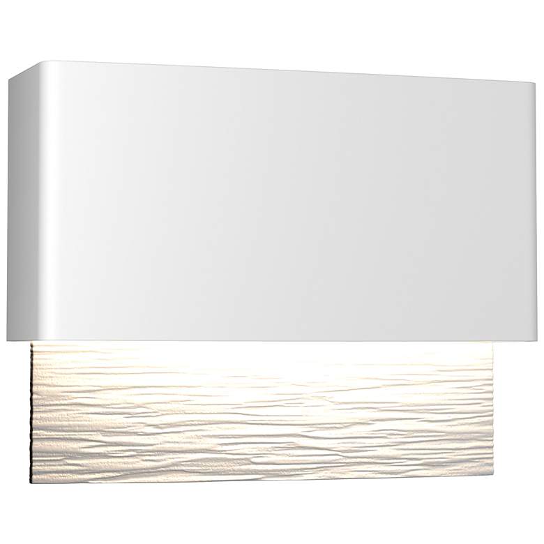 Image 1 Stratum 9.5"H White Accented Coastal White Dark Sky LED Outdoor Sconce
