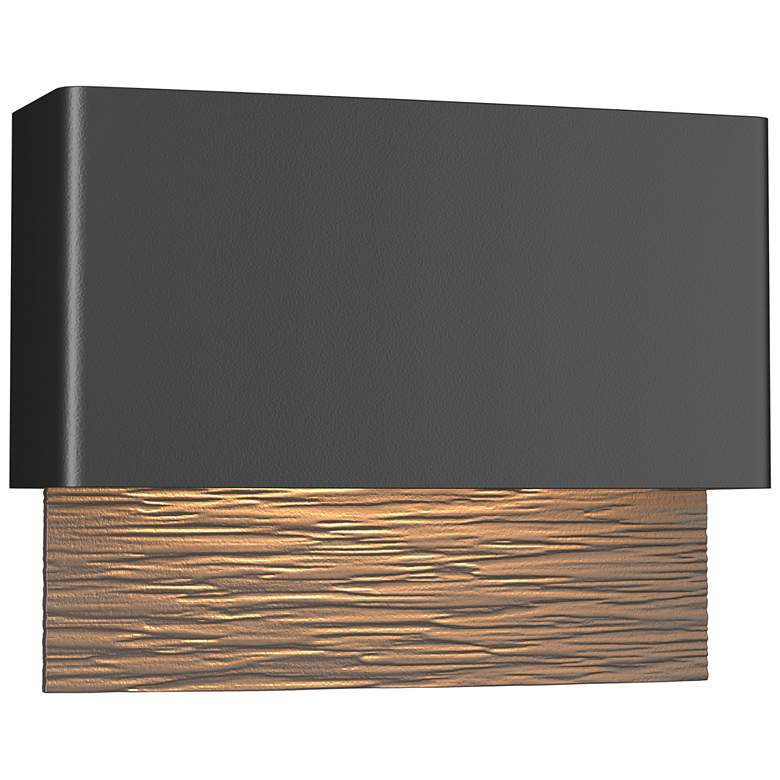 Image 1 Stratum Dark Sky LED Outdoor Sconce - Black Finish - Smoke Accents