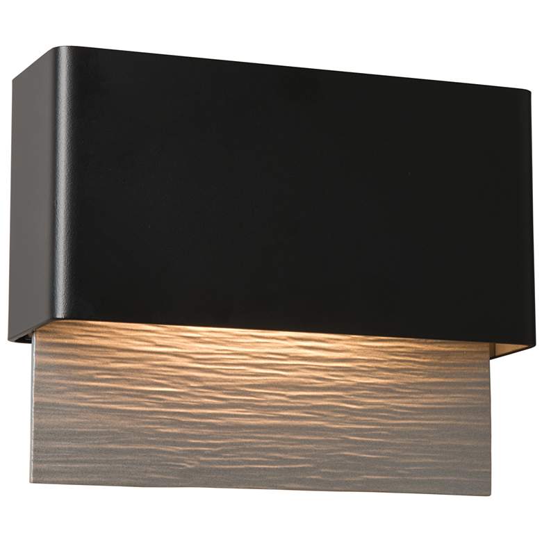 Image 1 Stratum Dark Sky LED Outdoor Sconce - Black Finish - Steel Accents