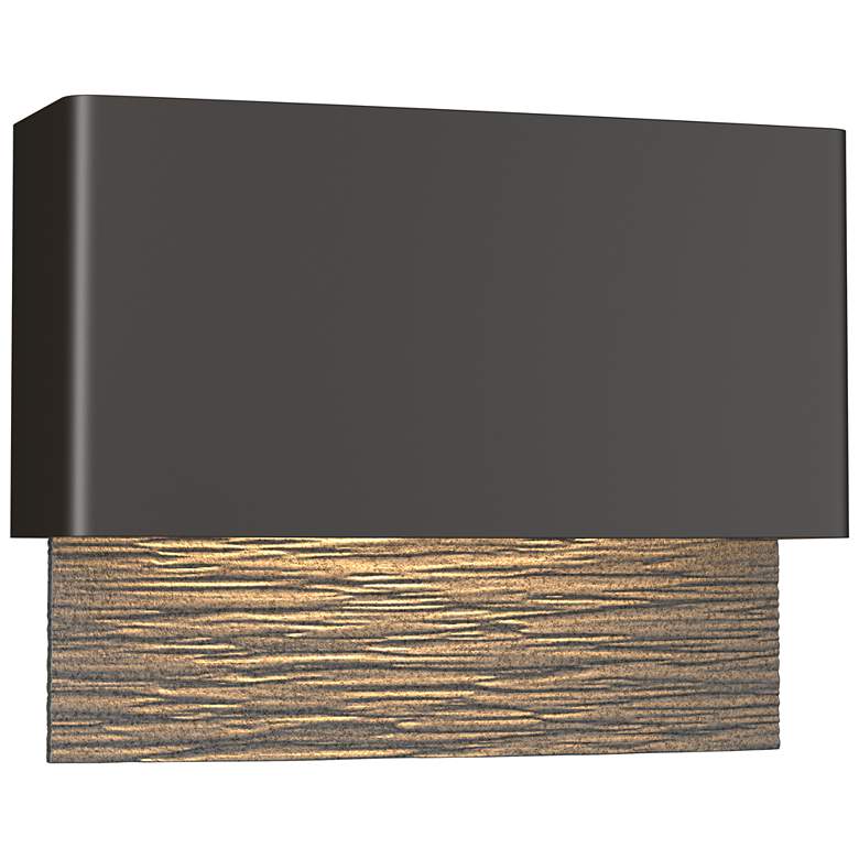 Image 1 Stratum Dark Sky LED Outdoor Sconce - Bronze Finish - Iron Accents