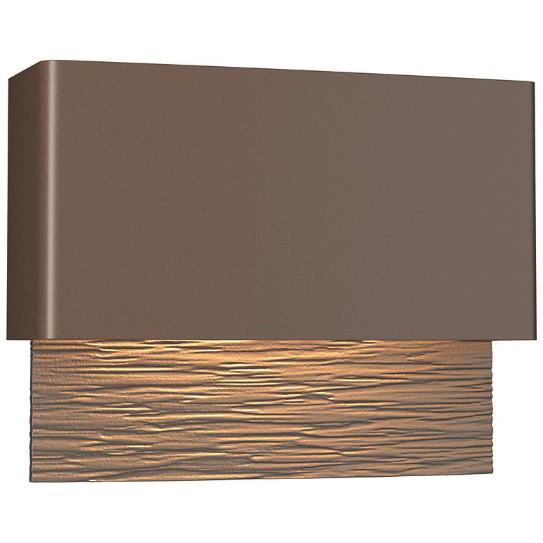 Image 1 Stratum Dark Sky LED Outdoor Sconce - Bronze Finish - Smoke Accents