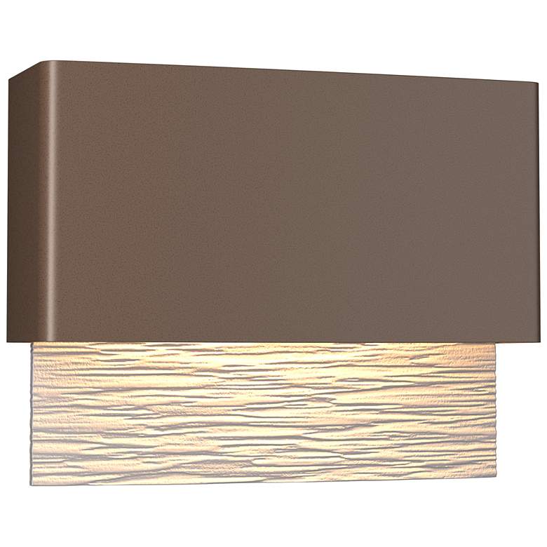 Image 1 Stratum Dark Sky LED Outdoor Sconce - Bronze Finish - Steel Accents