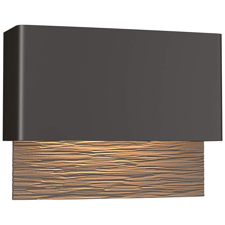 Image 1 Stratum Dark Sky LED Outdoor Sconce - Bronze - Smoke Accents