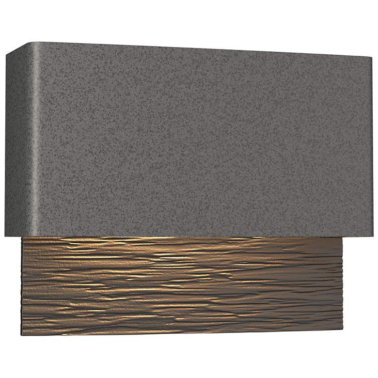 Image 1 Stratum Dark Sky LED Outdoor Sconce - Iron Finish - Bronze Accents