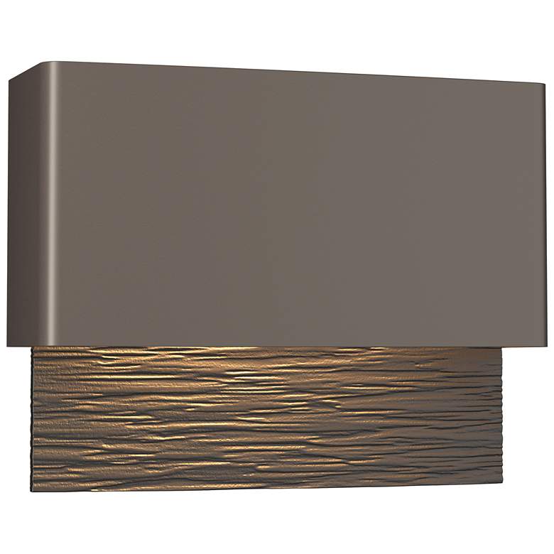 Image 1 Stratum Dark Sky LED Outdoor Sconce - Smoke Finish - Bronze Accents