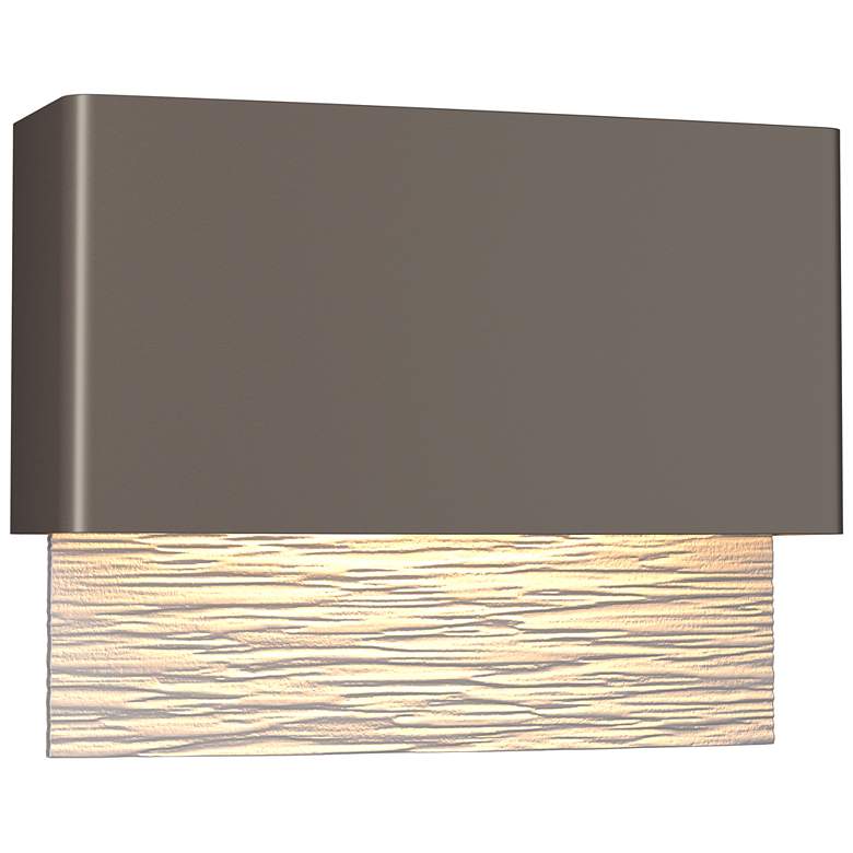 Image 1 Stratum Dark Sky LED Outdoor Sconce - Smoke Finish - Steel Accents