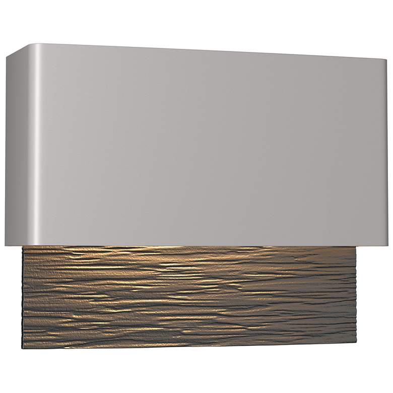 Image 1 Stratum Dark Sky LED Outdoor Sconce - Steel Finish - Black Accents