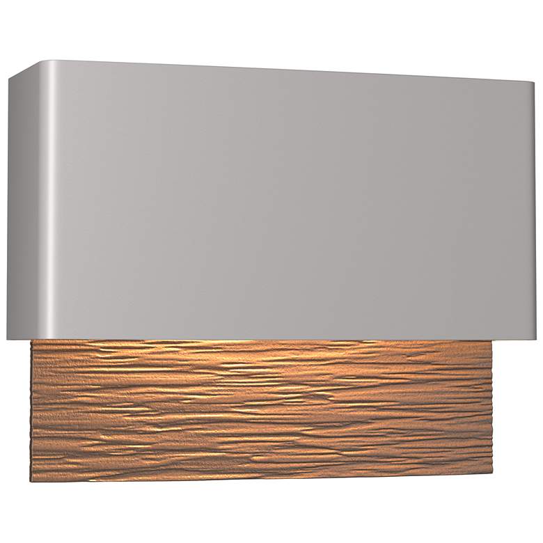 Image 1 Stratum Dark Sky LED Outdoor Sconce - Steel Finish - Bronze Accents