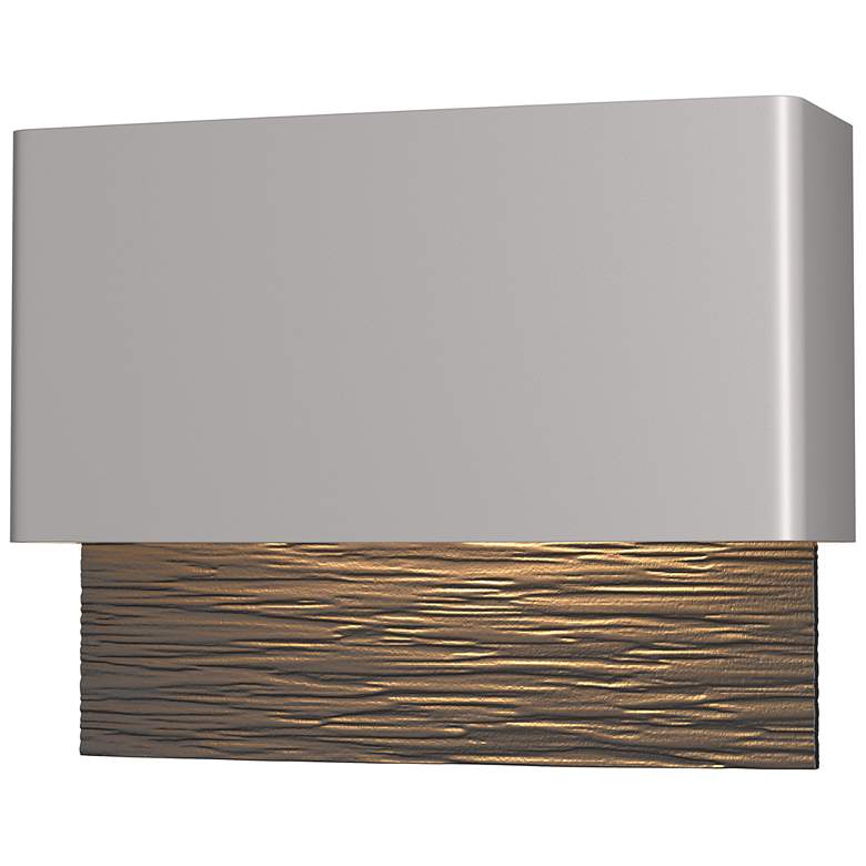 Image 1 Stratum Dark Sky LED Outdoor Sconce - Steel Finish - Bronze Accents