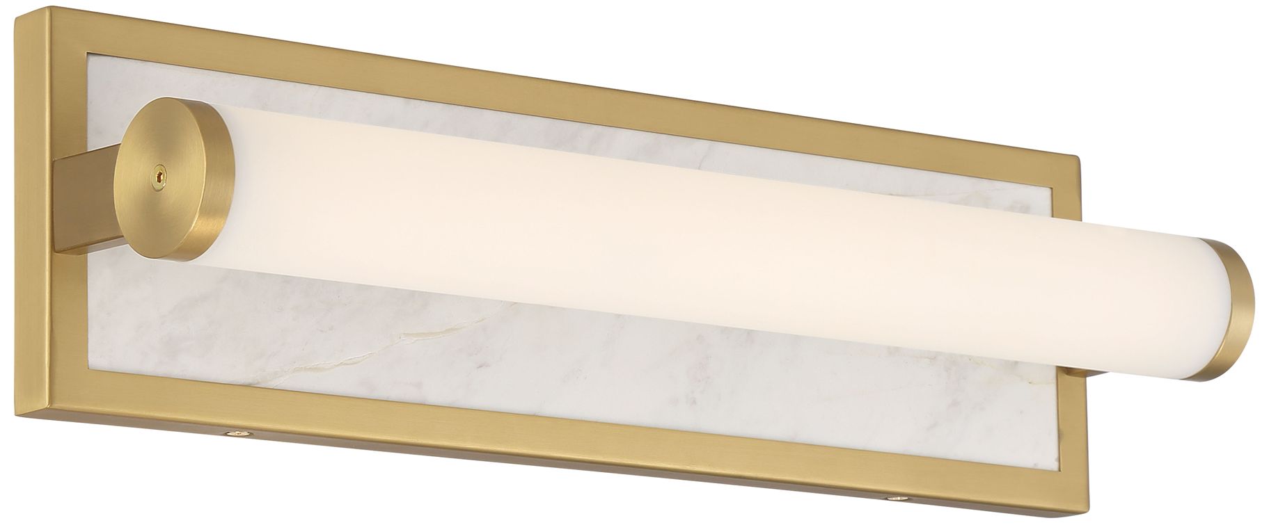 Stratum Integrated LED 18in Vanity in Matte Black with Moon Rock Slate