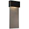 Stratum Large Dark Sky LED Outdoor Sconce - Black Finish - Steel Accents