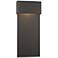 Stratum Large Dark Sky LED Outdoor Sconce - Bronze - Black Accents