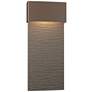 Stratum Large Dark Sky LED Outdoor Sconce - Bronze Finish - Iron Accents