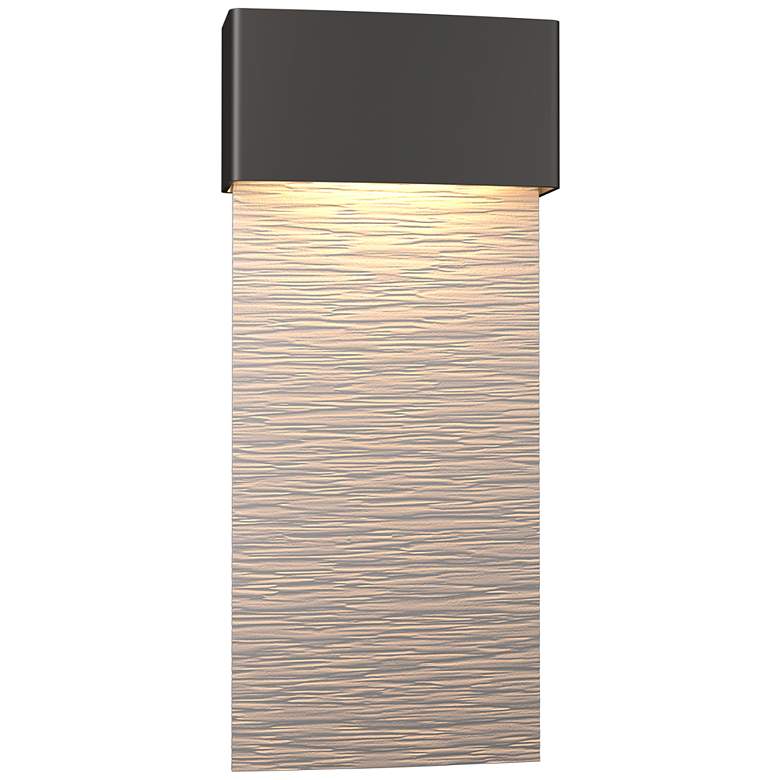 Image 1 Stratum Large Dark Sky LED Outdoor Sconce - Bronze Finish - Steel Accents