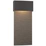 Stratum Large Dark Sky LED Outdoor Sconce - Bronze - Iron Accents