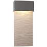 Stratum Large Dark Sky LED Outdoor Sconce - Iron Finish - Steel Accents
