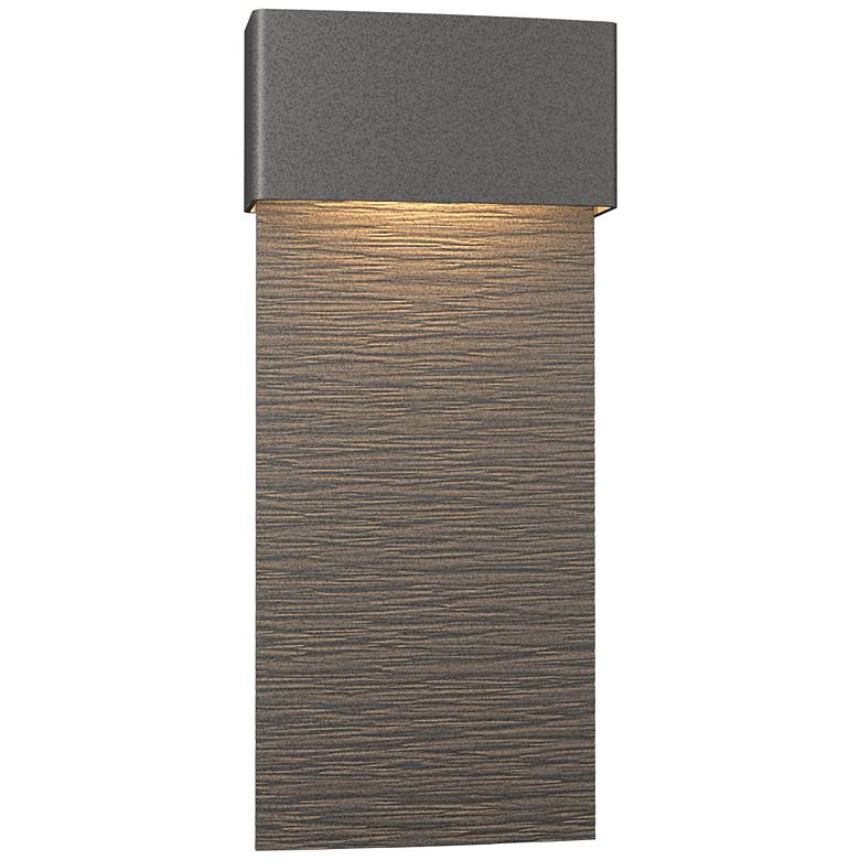 Image 1 Stratum Large Dark Sky LED Outdoor Sconce - Iron - Iron Accents